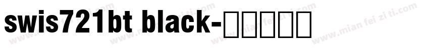 swis721bt black字体转换